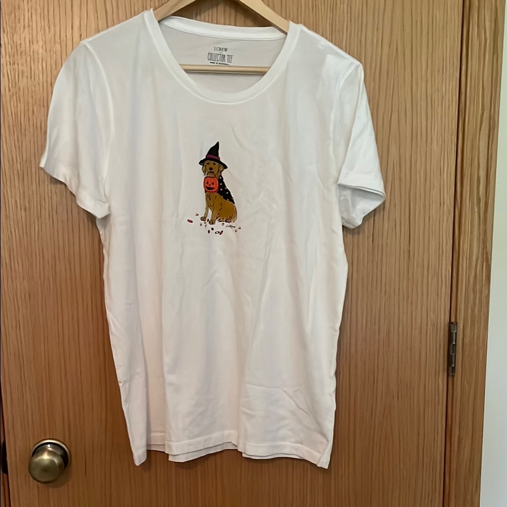 J. Crew Factory Collector Tee Halloween Dog size XL new with tags